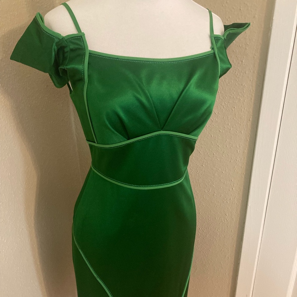 ZAC POSEN Green Dress